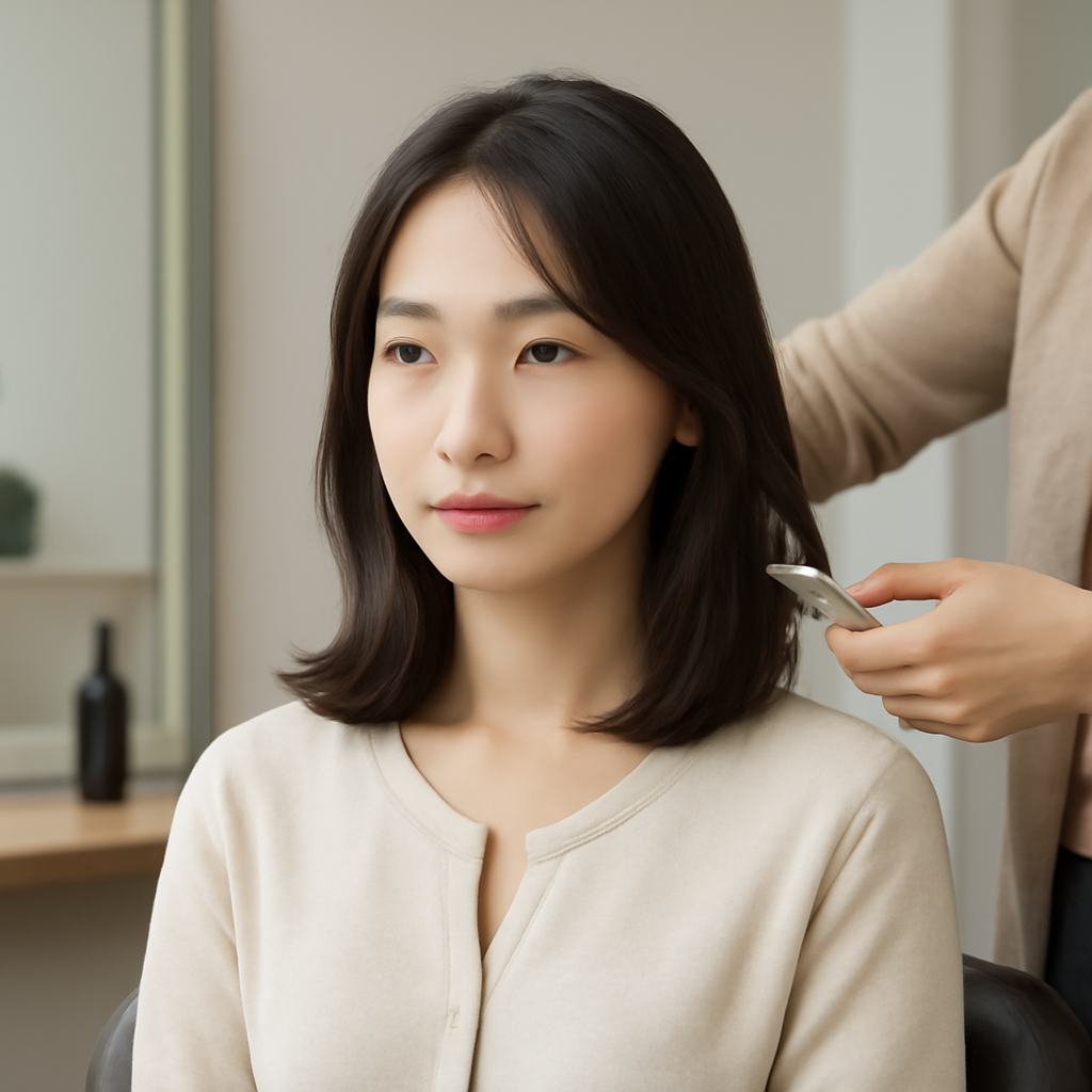 여자머리 대표 이미지